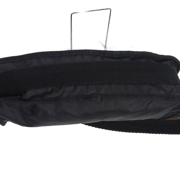 Gap Y2K Nylon Handbag Black/Orange Print Interior Mini Hobo Purse Shoulder Bag - Picture 9 of 16